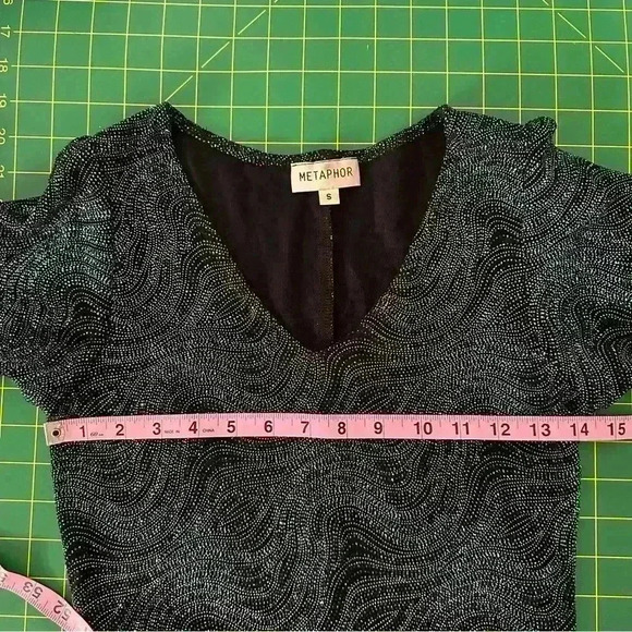 Vintage sparkle fitted top size small - Picture 11 of 13